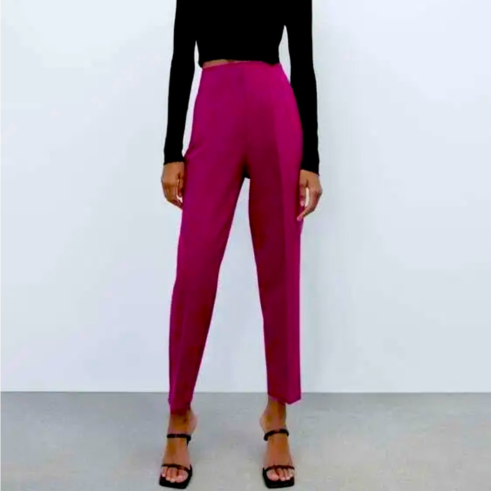 Zara High waisted pants fitted